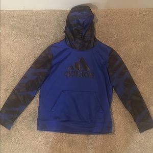 Black and Blue kids ADIDAS hoodie